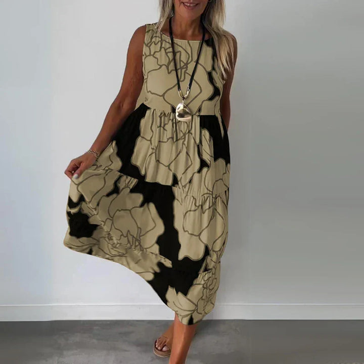 CAITLYN Sleeveless Maxi Dress, view 4 - Elena Harper