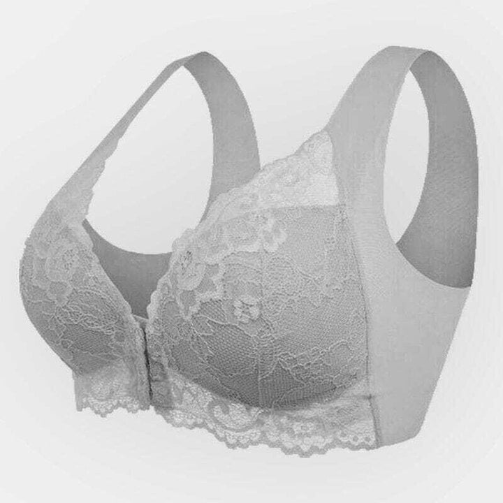 Seamless Lace Sports Bra with Front Closure Mireya, view 6 - Elena Harper