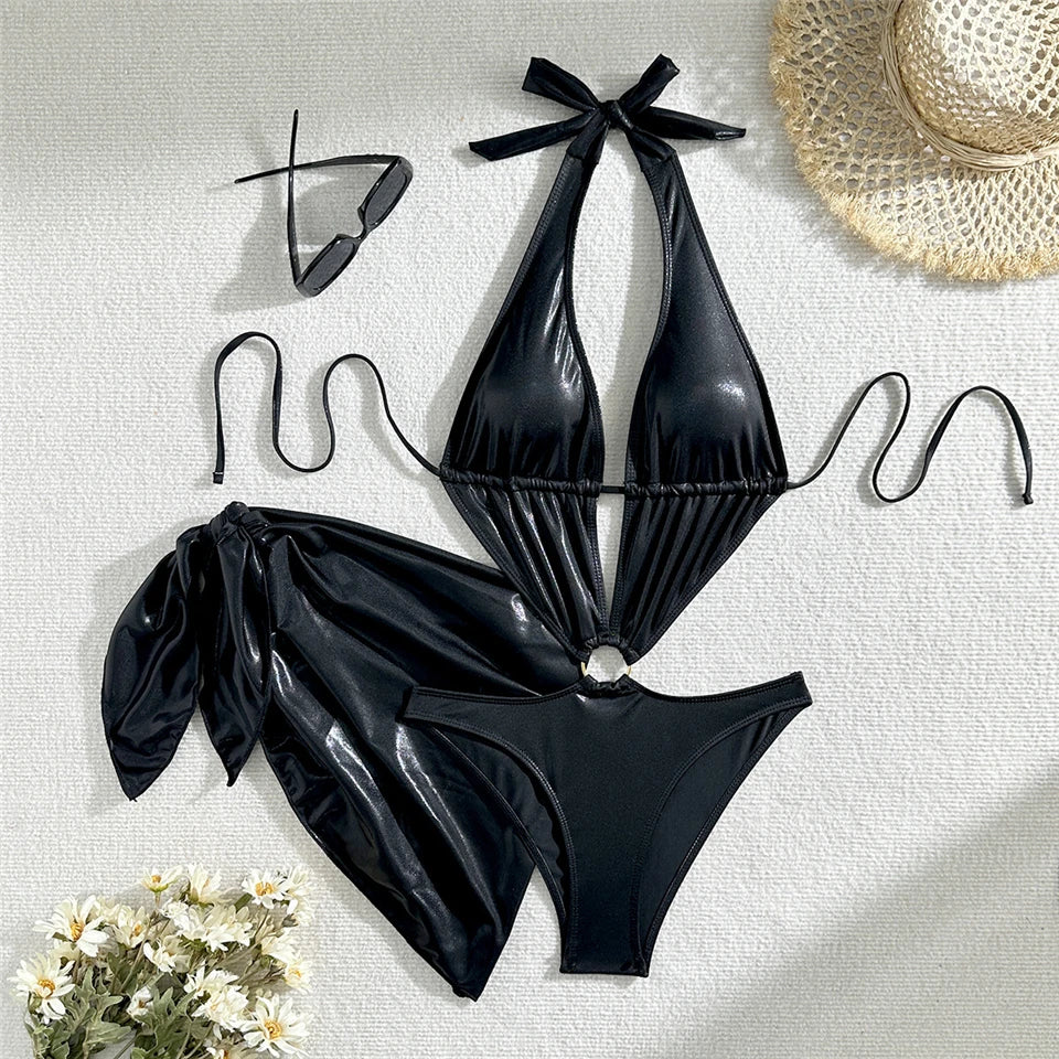 Beautifully Finished Monokini in a Timeless Design, view 3 - Elena Harper