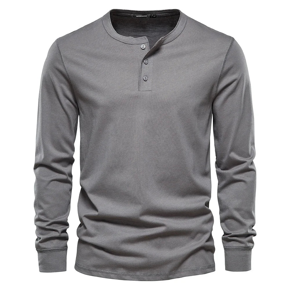 Brandon | Men's Long Sleeve Shirt with Buttons