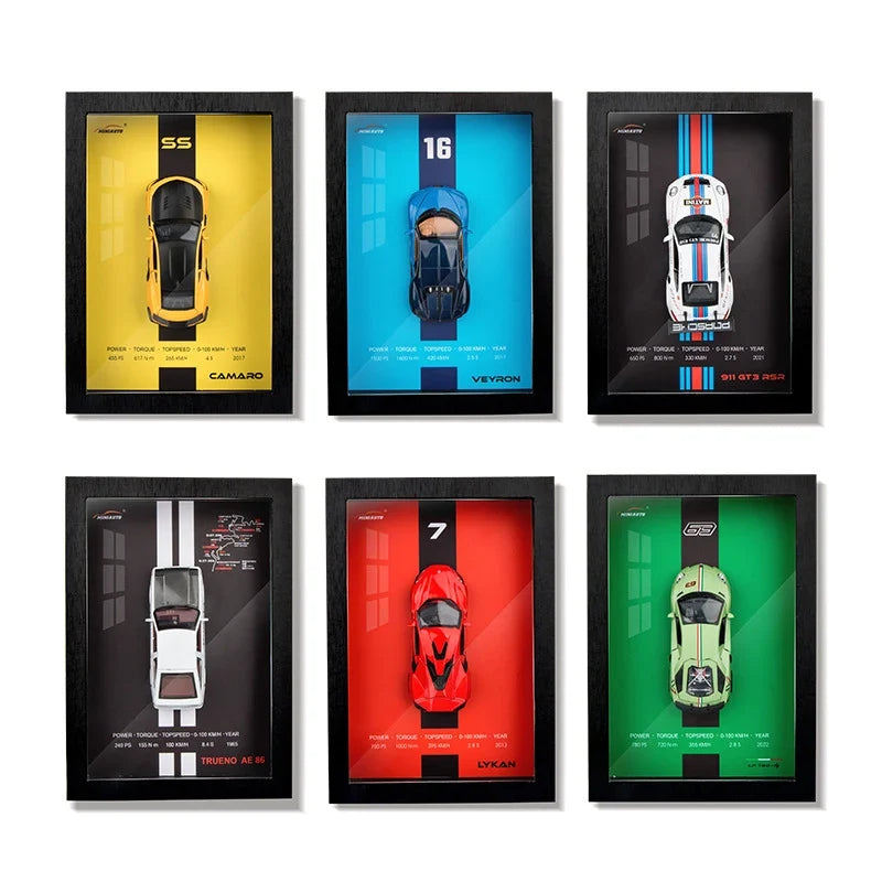 3D Car Model in Designer Frame Exclusive Mini Car Collection, view 2 - Elena Harper