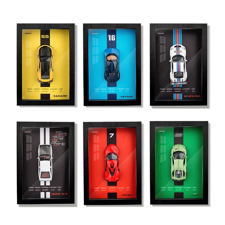 3D Car Model in Designer Frame Exclusive Mini Car Collection, view 2 - Elena Harper