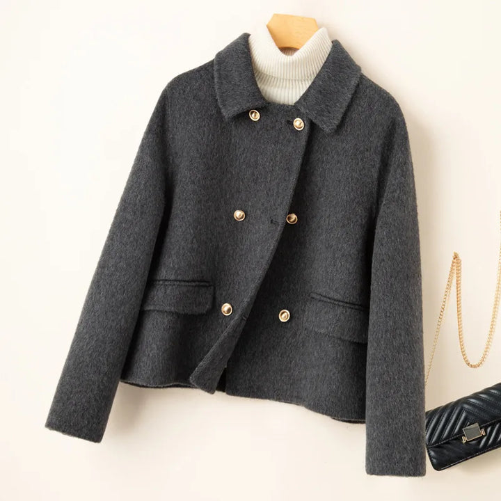 Women's Double-Faced Cashmere Coat Eloise, view 3 - Elena Harper