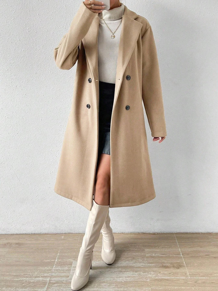 Women's Double Button Lapel Coat Sybilla, view 6 - Elena Harper