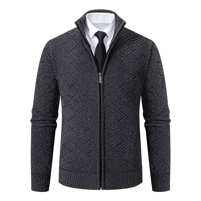 Guilherme Zip-Up Cardigan, view 2 - Elena Harper