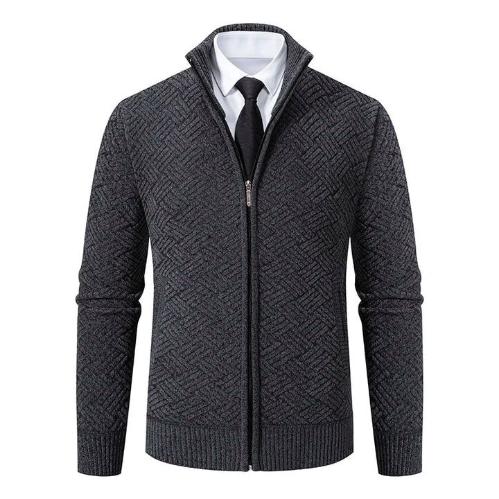 Guilherme Zip-Up Cardigan, view 2 - Elena Harper