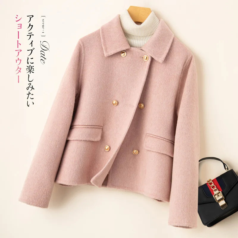 Women's Double-Faced Cashmere Coat Eloise, view 9 - Elena Harper