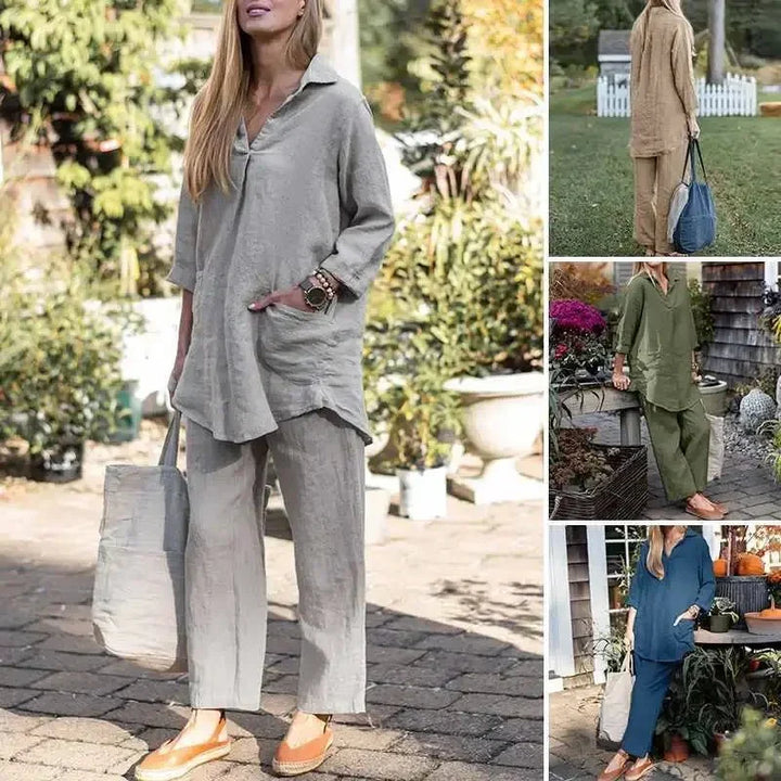 Letizia Relaxed Crinkle Set, view 5 - Elena Harper