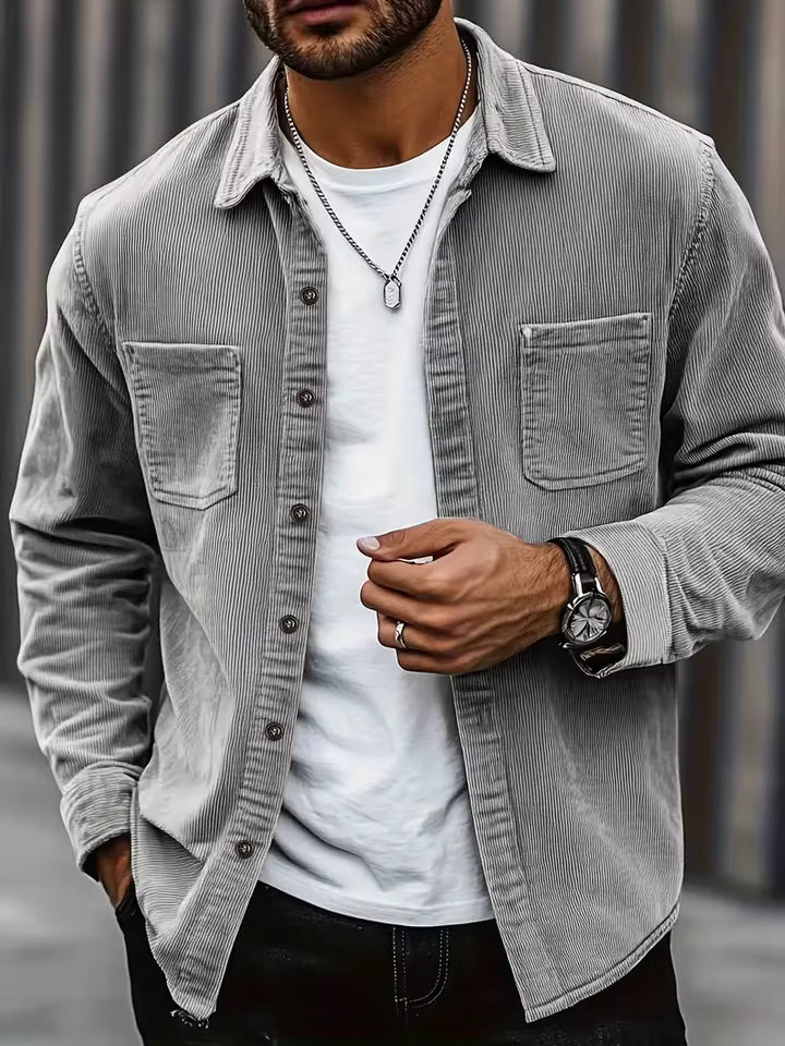 LAURENT MONACO | CORDUROY SHIRT JACKET FOR MEN