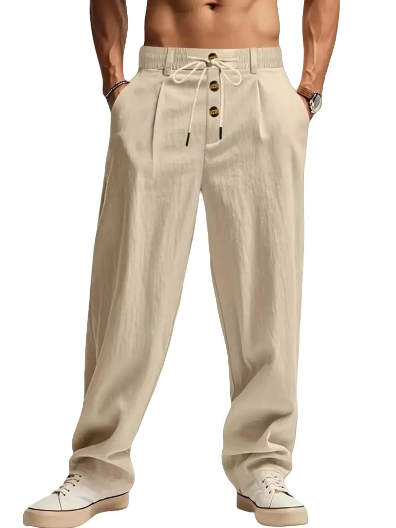 LAURENT MONACO | RELAXED LINEN PANTS FOR MEN