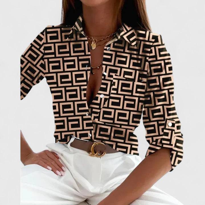 Lisette™  |  Elegant Long Sleeve Blouse