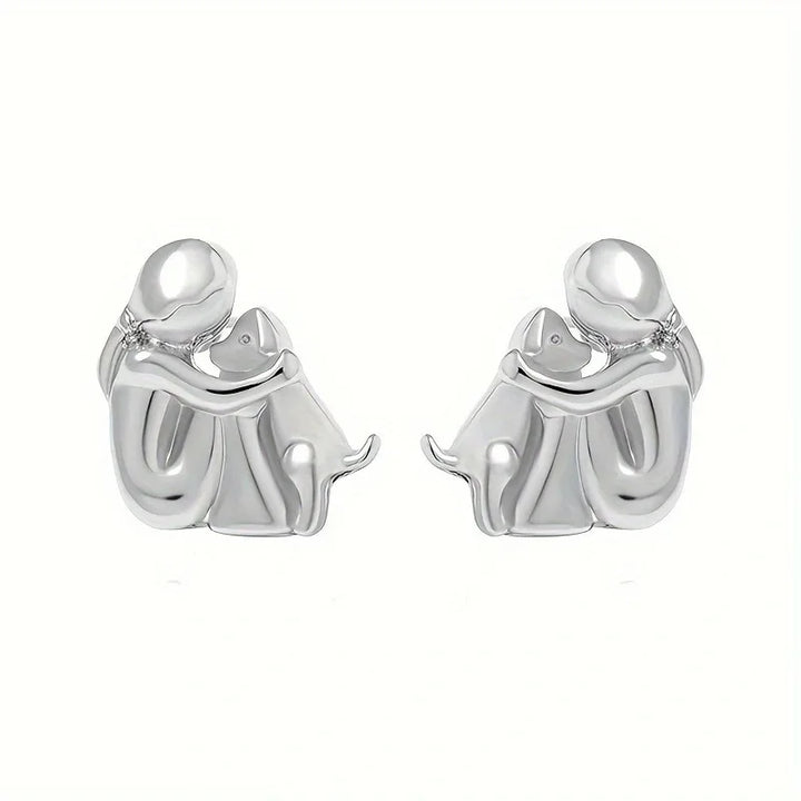 LoveWhisker Earrings with Dog Symbol, view 3 - Elena Harper