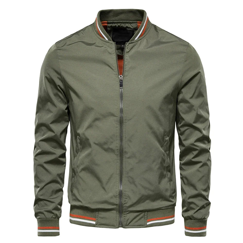 LAURENT MONACO | MEN'S JACKET WITH CONTRASTING ZIPPER