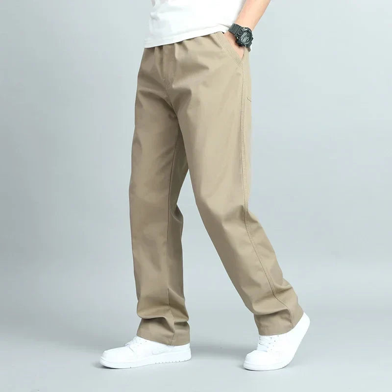 LAURENT MONACO | MEN'S WIDE COTTON PANTS