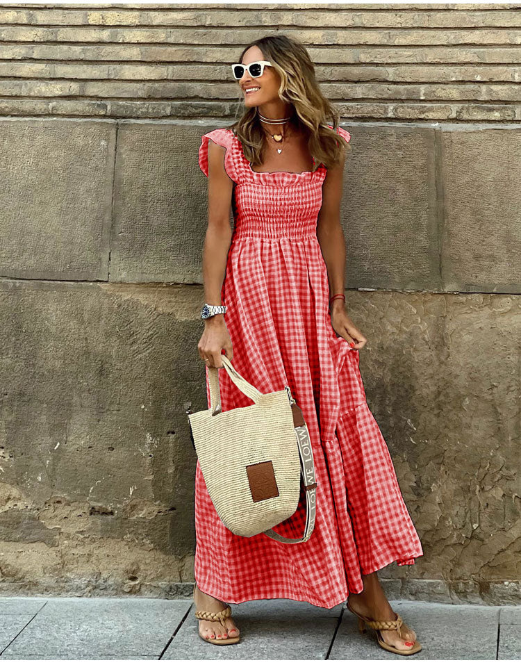 Emma & Rose Cape Town Lyra™ Bohemian casual dress with floral print, sleeveless design, and relaxed fit for spring and summer.