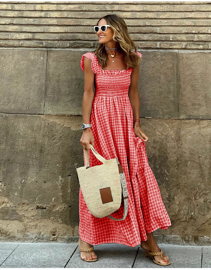 Emma & Rose Cape Town Lyra™ Bohemian casual dress with floral print, sleeveless design, and relaxed fit for spring and summer.