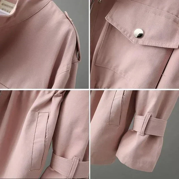 Women's Buttoned Waterproof Coat – Elegance and Daily Protection