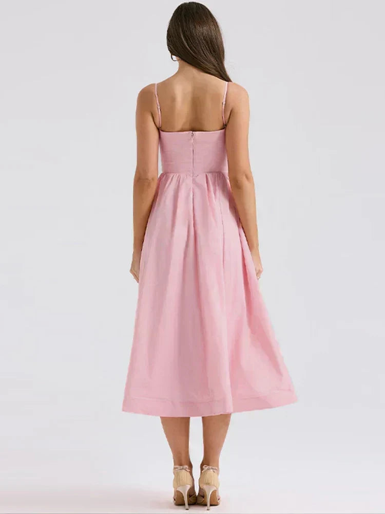 Delaney Flattering Waist-Fitted Flare Dress - Elena Harper