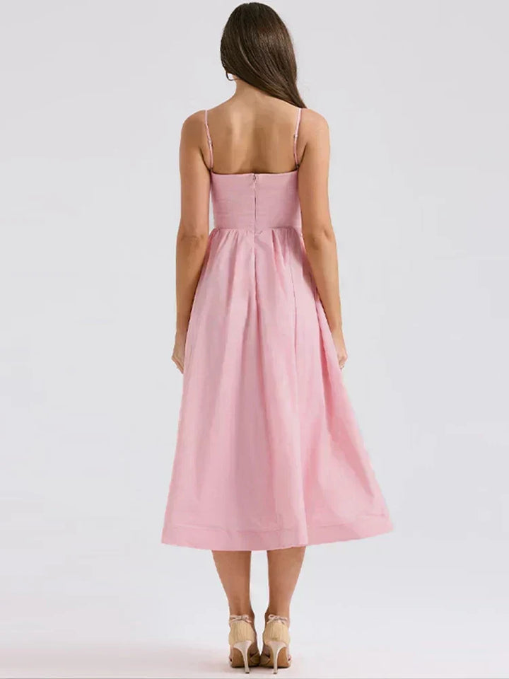 Delaney Flattering Waist-Fitted Flare Dress - Elena Harper
