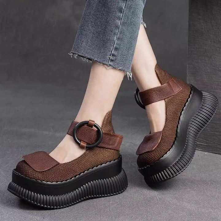 Strappy Platform Shoes - Rinoa