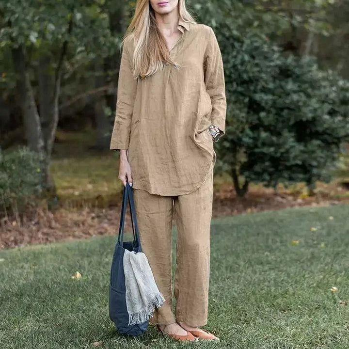 Letizia Relaxed Crinkle Set, view 2 - Elena Harper