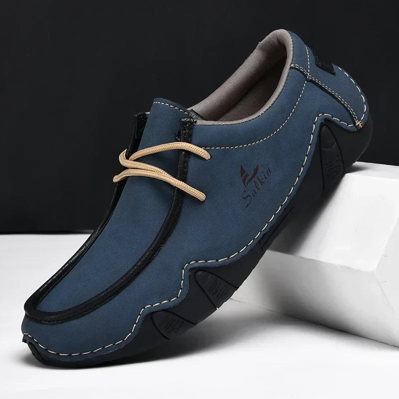 LAURENT MONACO | LEATHER ORTHOPEDIC SHOES WITH PRECISE FIT