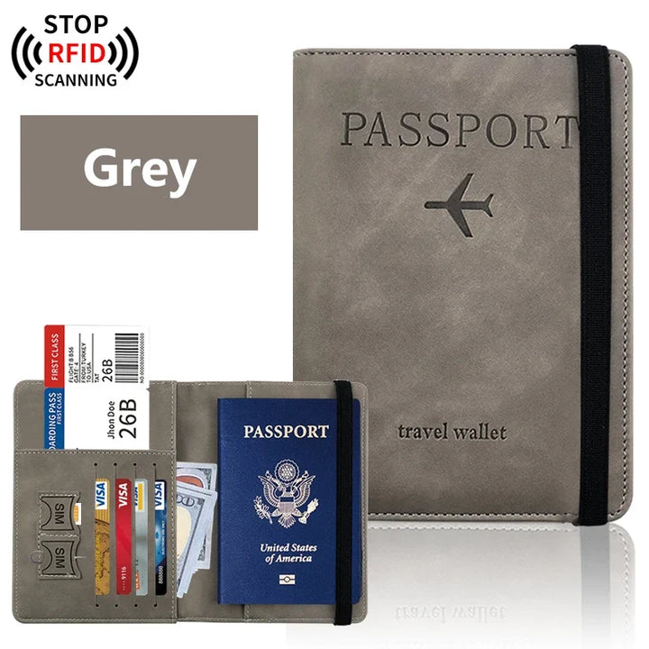 Travel Passport Holder in PU with Card Storage
