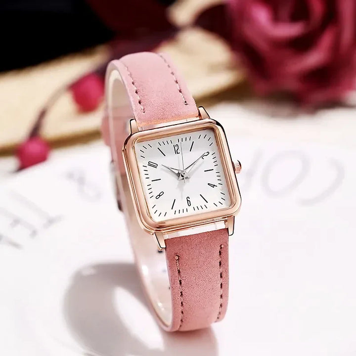Minimalist Women's Watch PU Leather Band with Timeless Design, view 3 - Elena Harper