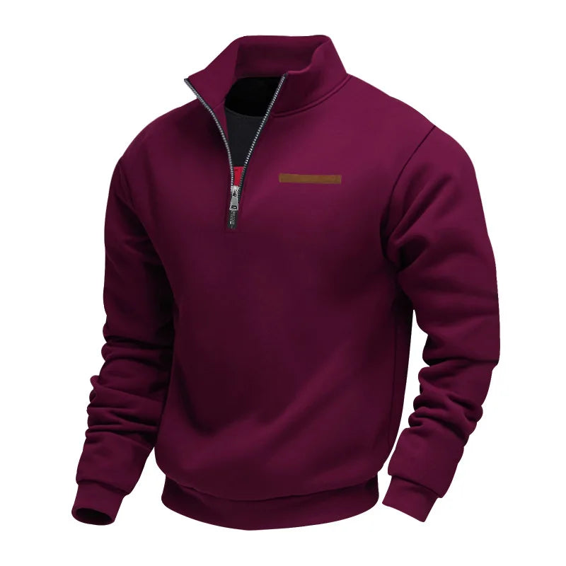 ETHAN – MEN’S HALF-ZIP CASUAL SWEATSHIRT