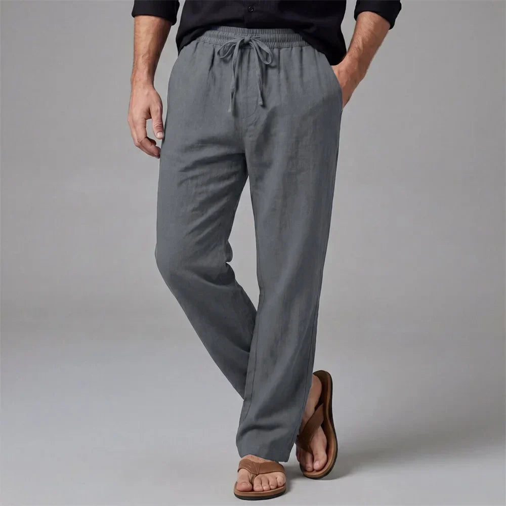 LAURENT MONACO | RELAXED LINEN PANTS FOR MEN