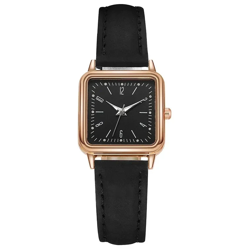 Minimalist Women's Watch - PU Leather Band with Timeless Design
