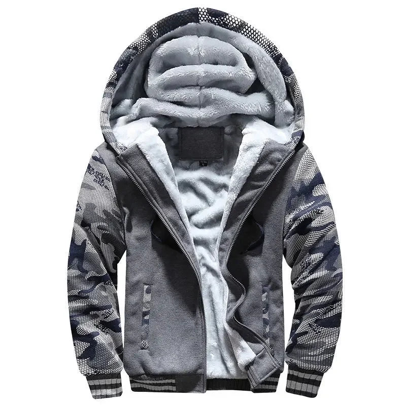 Men's Hooded Quilted Jacket Warm, Comfortable, and Modern, view 4 - Elena Harper
