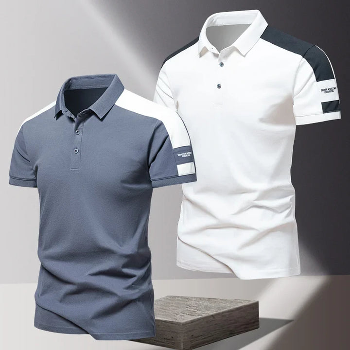Geofredo Smooth Cotton Polo, view 5 - Elena Harper