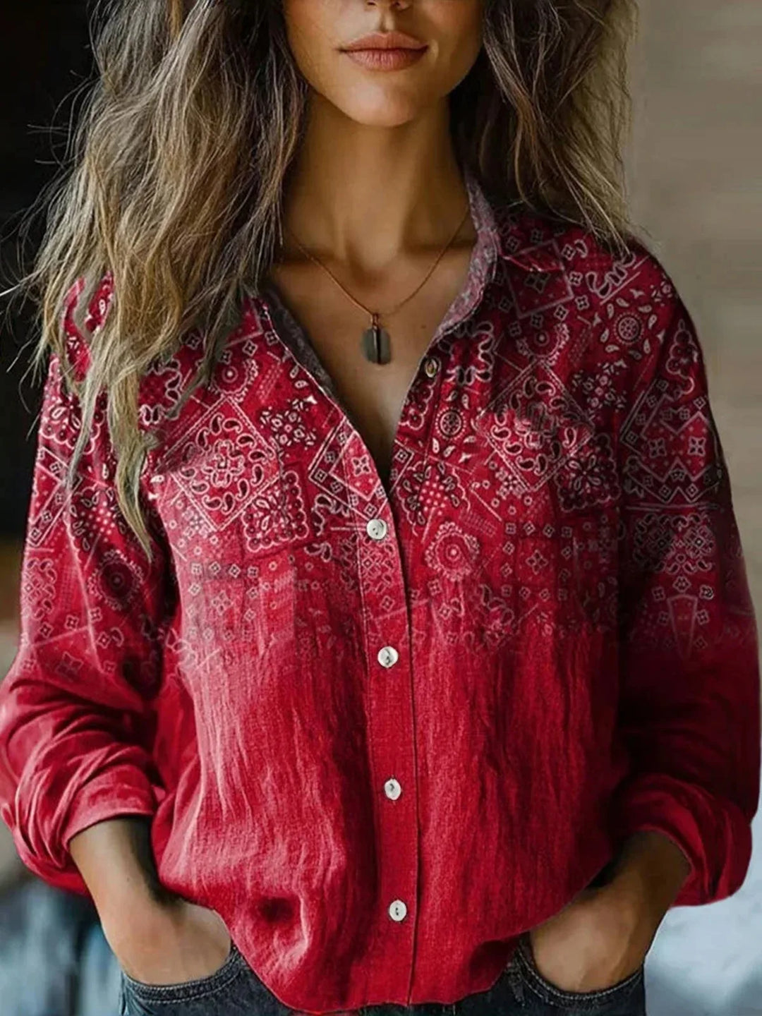 Delanova Sophisticated Blouse, view 9 - Elena Harper
