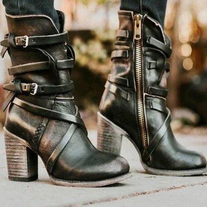 Women's Retro Winter Boots - Warm, Stylish & Comfortable Footwear
