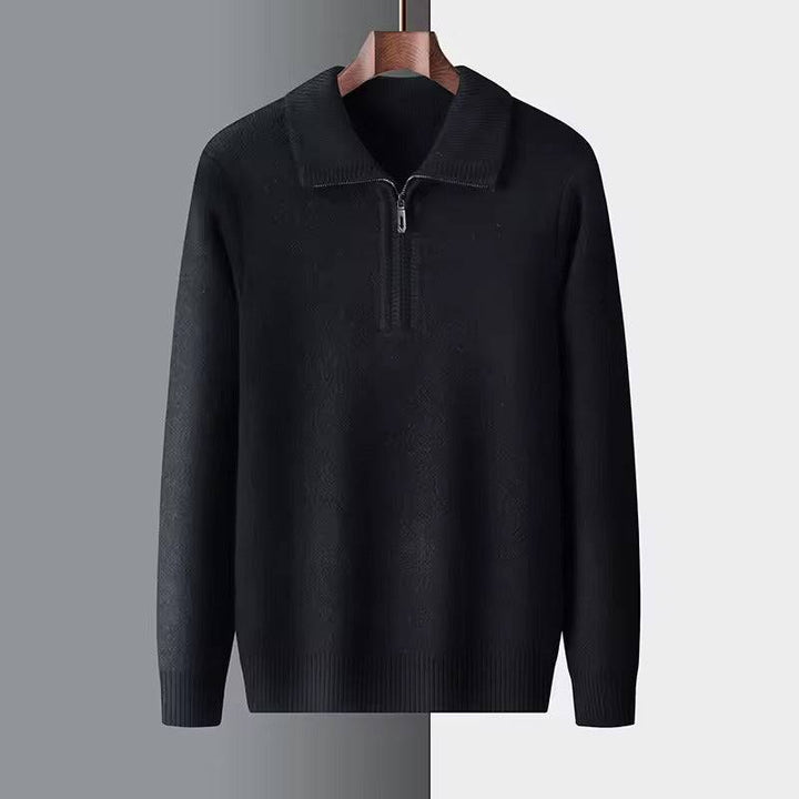 Emma & Rose cashmere quarter-zip sweater — premium knitwear