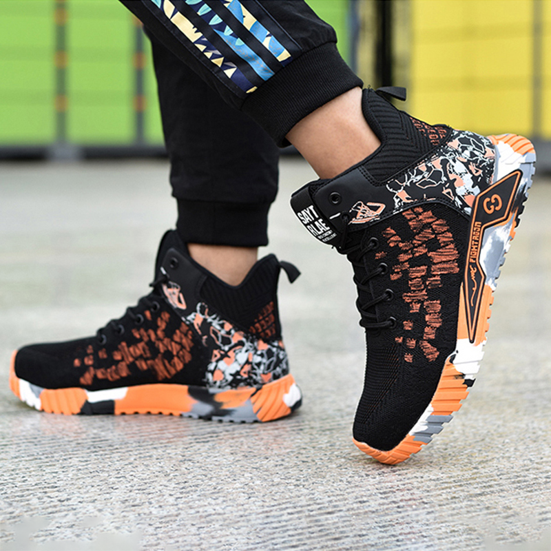 Anti-Smash and Anti-Puncture, Protecting Ankle Safety Shoes EB