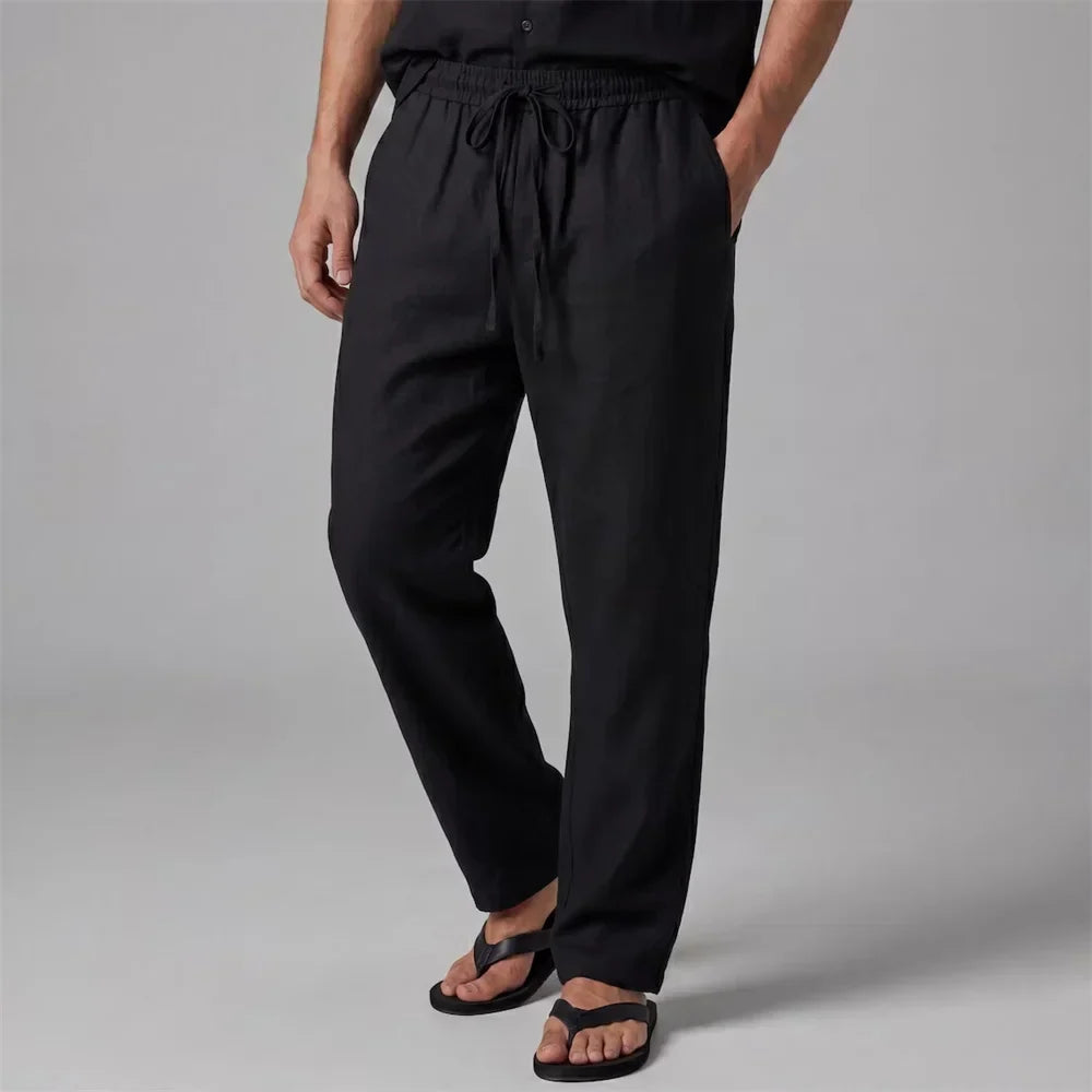 LAURENT MONACO | RELAXED LINEN PANTS FOR MEN