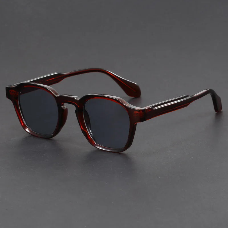 Square Sunglasses Retro Design - Polycarbonate Frame