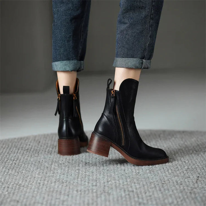 Klara – Leather Ankle Boots