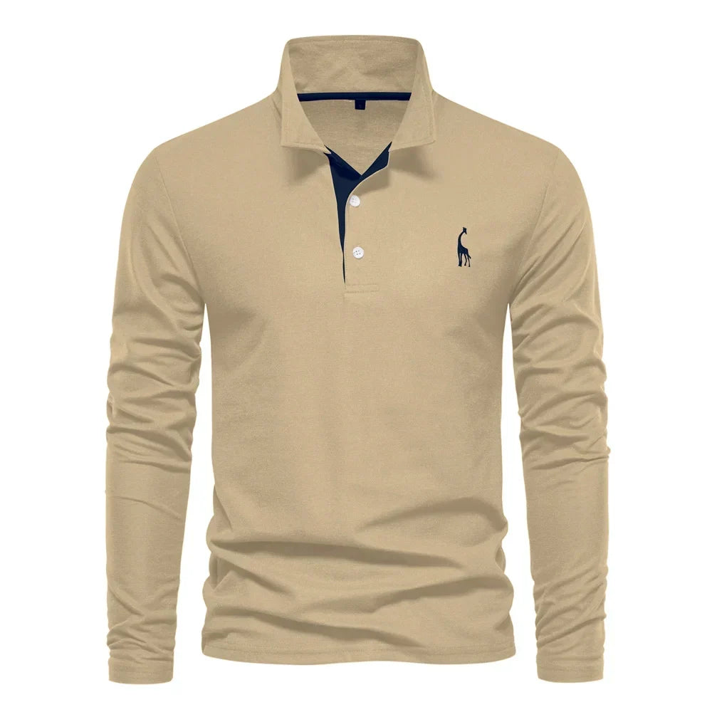 LAURENT MONACO | LONG-SLEEVED T-SHIRT WITH COLLAR FOR MEN