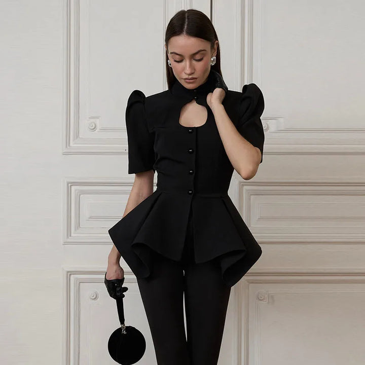 Genoveva Structured and Elegant Coat, view 8 - Elena Harper