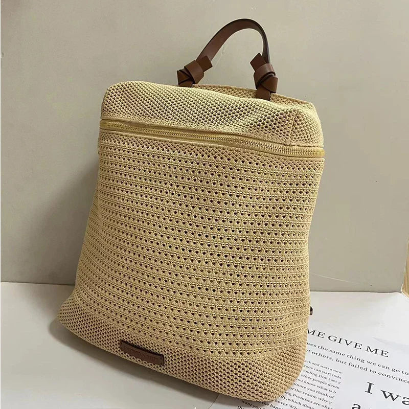 Sophie - Trendy Woven Women's Backpack - Stylish and Functional