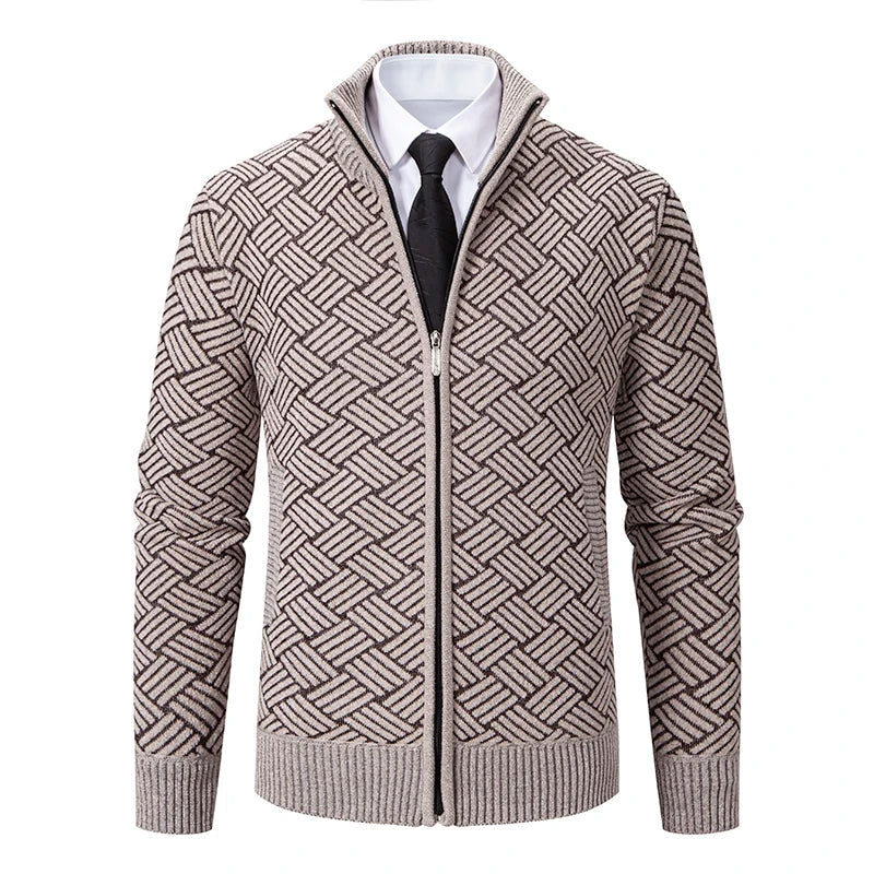Guilherme Zip-Up Cardigan, view 3 - Elena Harper