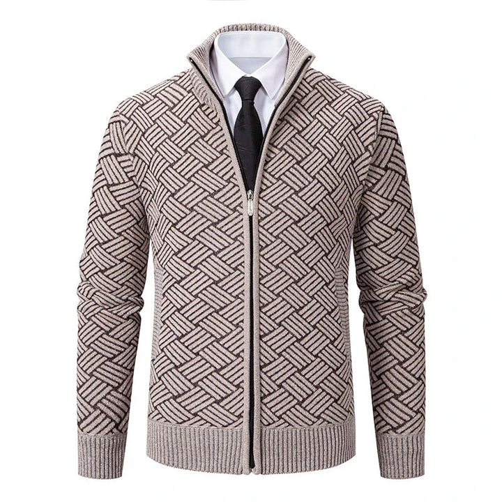 Guilherme Zip-Up Cardigan, view 3 - Elena Harper