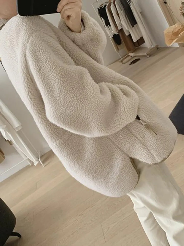 Women's Premium Teddy Jacket – Elegant Cozy Coat