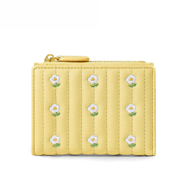 Embroidered Floral Wallet
