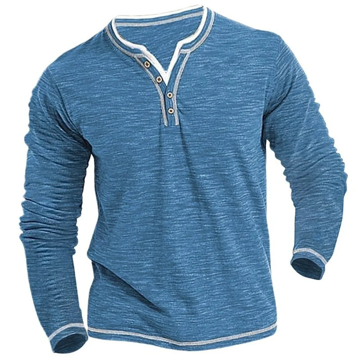 Andrew Long Sleeve V-Neck T-Shirt, Stylish & Comfortable, view 2 - Elena Harper