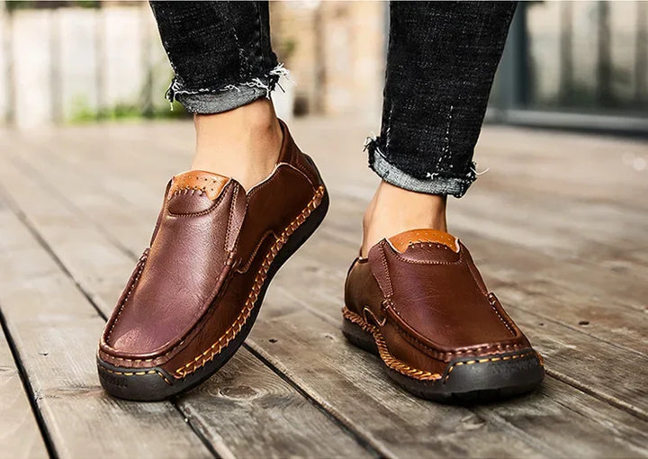 Giuseppe Classic Leather Loafers, view 6 - Elena Harper