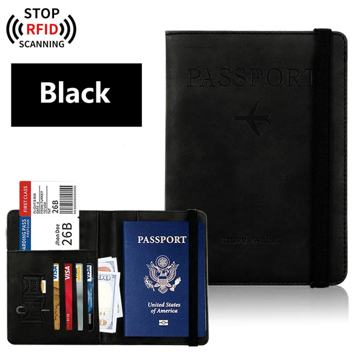 Travel Passport Holder in PU with Card Storage